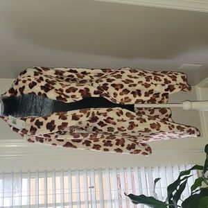 Womens Robe Leopard Size L